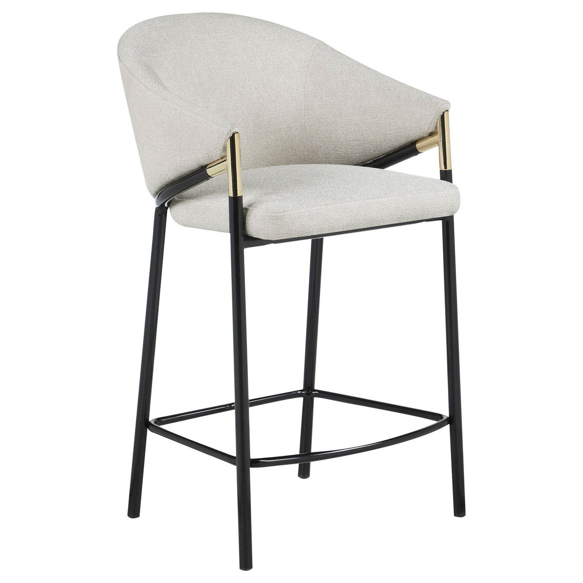 Chadwick Fabric Upholstered Bar Chair Beige (Set of 2)