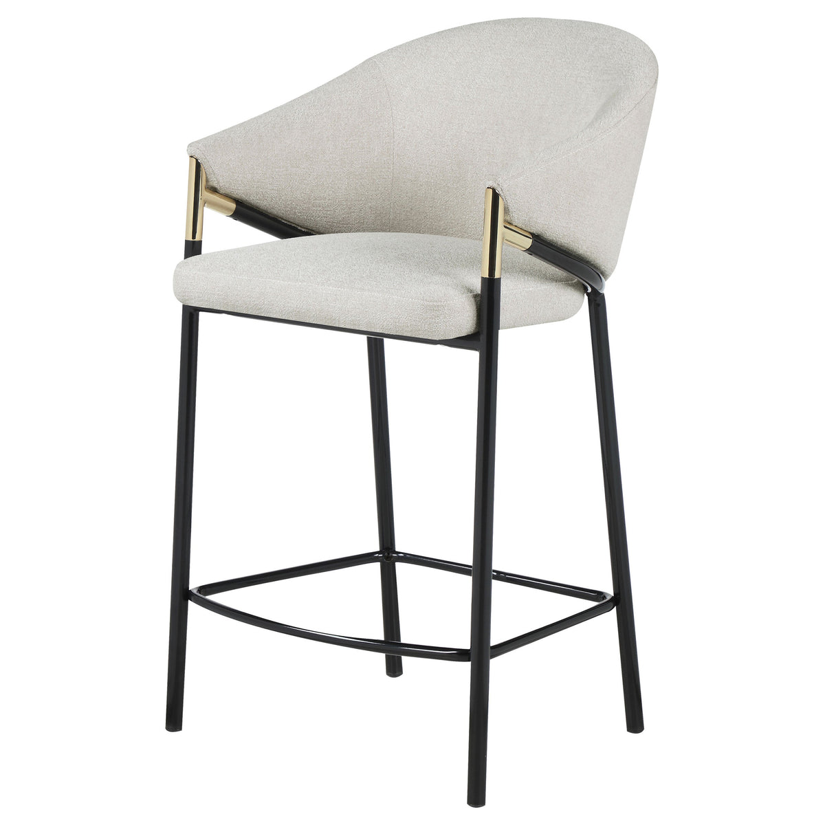 Chadwick Fabric Upholstered Bar Chair Beige (Set of 2)