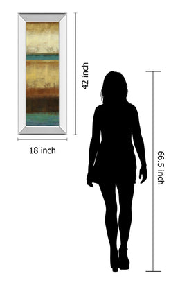 Mirrored Frame Earth  By Allison Pearce 18X42 Mirror Frame Print