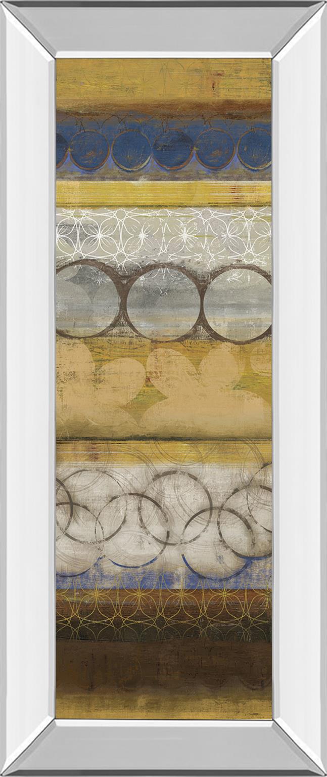 Mirrored Frame Mellow Ii By Allison Pearce 18X42 Mirror Frame Print