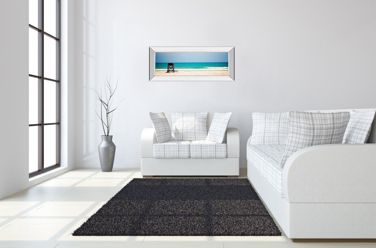 Mirrored Frame Off Duty  By Gail Peck 18X42 Mirror Frame Print