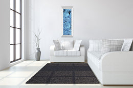 Mirrored Frame Blue Peonies Ii By Melissa Wang 18X42 Mirror Frame Print