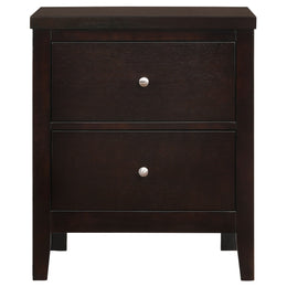 Carlton 2-drawer Nightstand Cappuccino