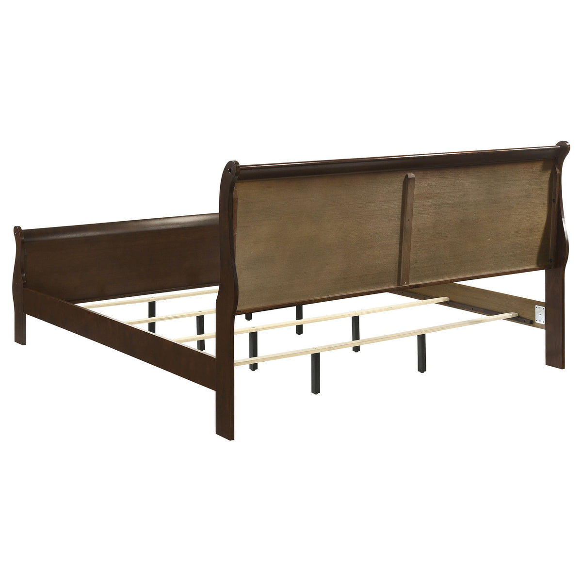 Louis Philippe 47-inch  Sleigh Panel Bed White