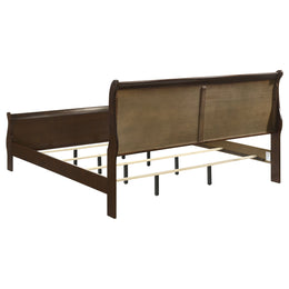 Louis Philippe 47-inch  Sleigh Panel Bed White