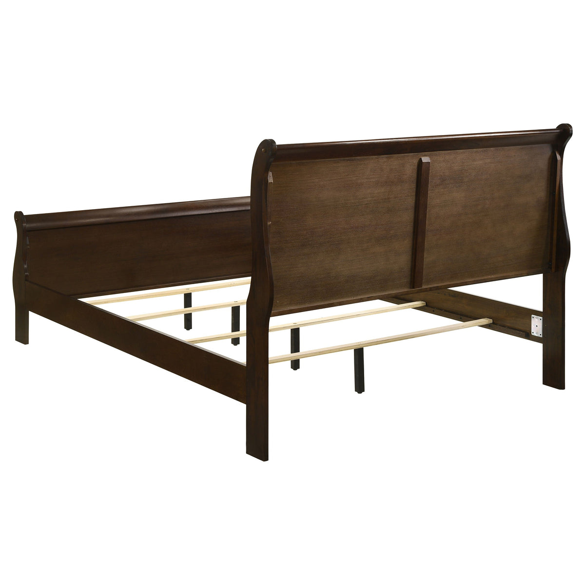 Louis Philippe 47-inch  Sleigh Panel Bed White