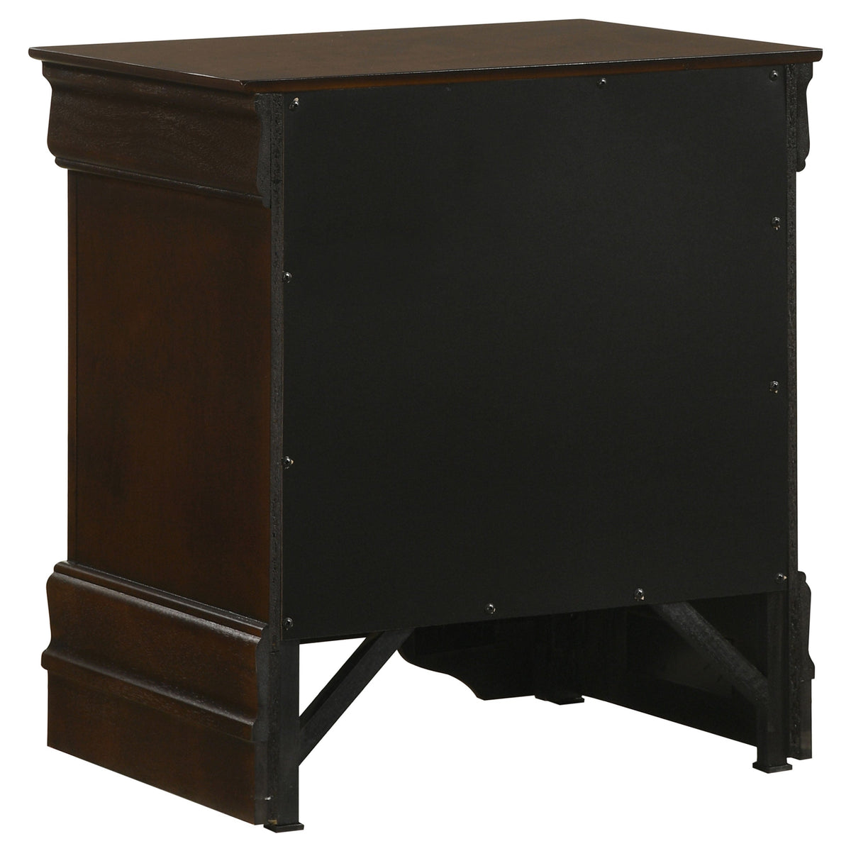 Louis Philippe 2-drawer Nightstand Bedside Table White