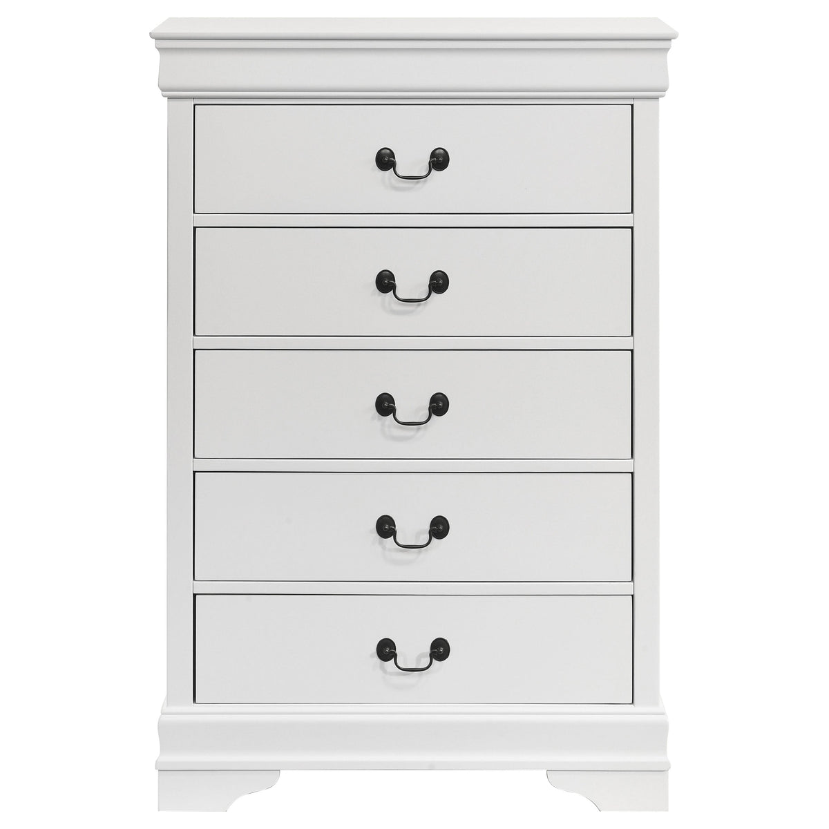 Louis Philippe 5-drawer Bedroom Chest Cappuccino
