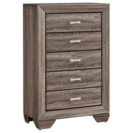 Kauffman 5-drawer Bedroom Chest Dark Cocoa