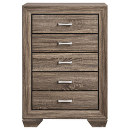 Kauffman 5-drawer Bedroom Chest Dark Cocoa