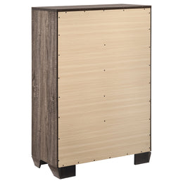 Kauffman 5-drawer Bedroom Chest Dark Cocoa