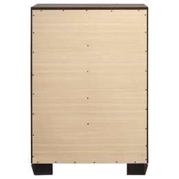 Kauffman 5-drawer Bedroom Chest Dark Cocoa
