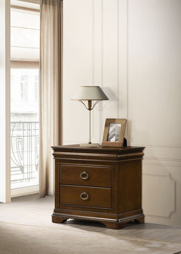 Garland 3-drawer Nightstand Bedside Table Brown Cherry
