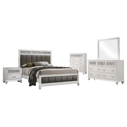 Barzini 4-piece  Bedroom Set White