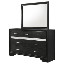 Miranda 7-drawer Dresser Black