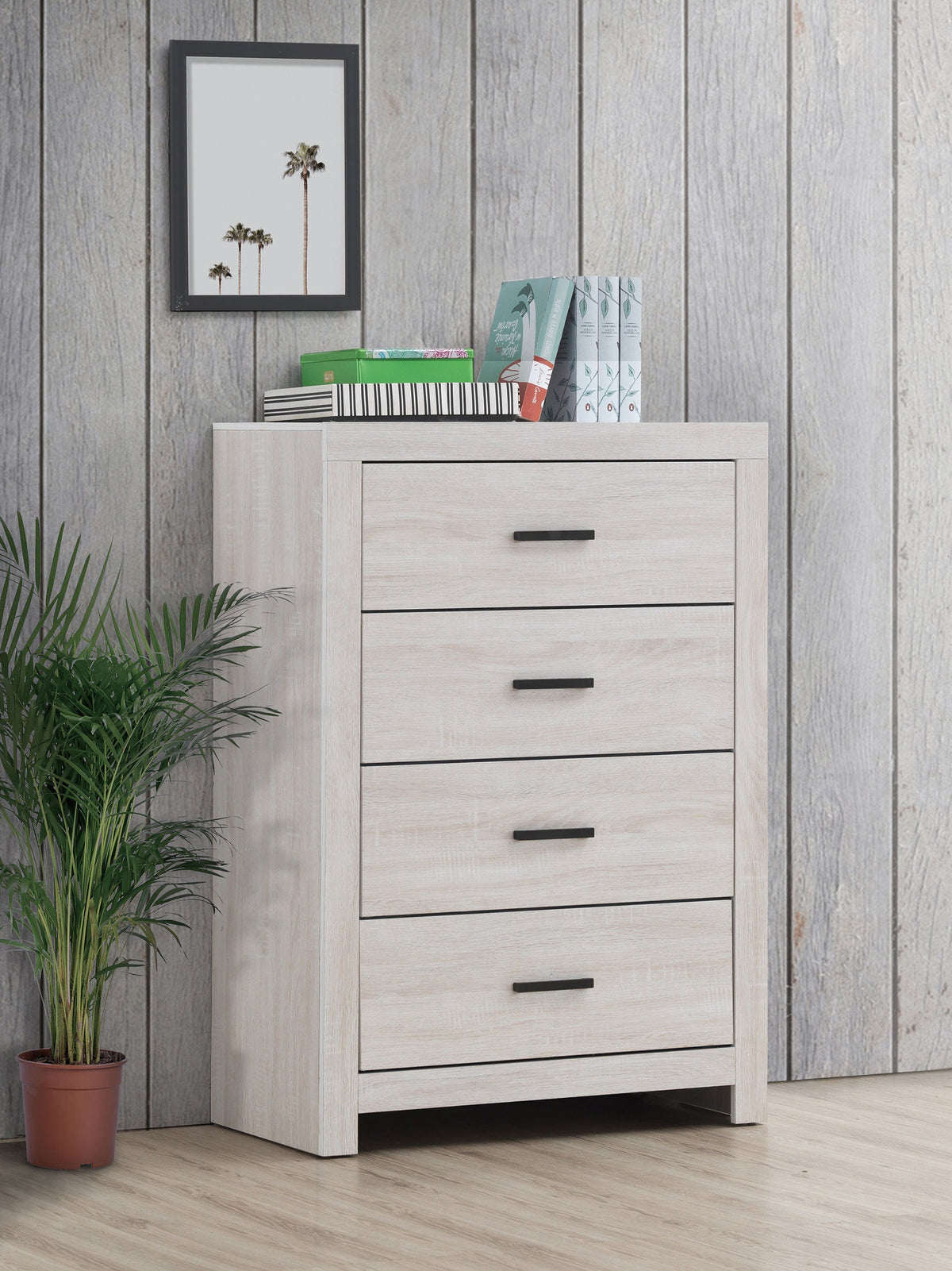 Brantford 4-drawer Bedroom Chest Barrel Oak