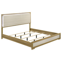 Hyland  Panel Bed LED Headboard Natural