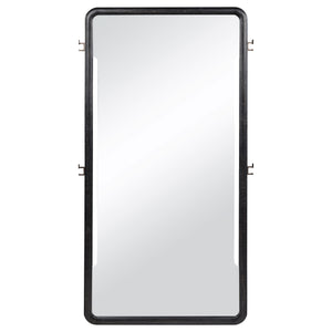 Leandro 76-inch Full Length Floor Mirror Burnished Black