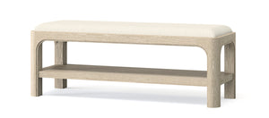 Solano 49-inch Bedroom Bed End Bench Weathered Mango