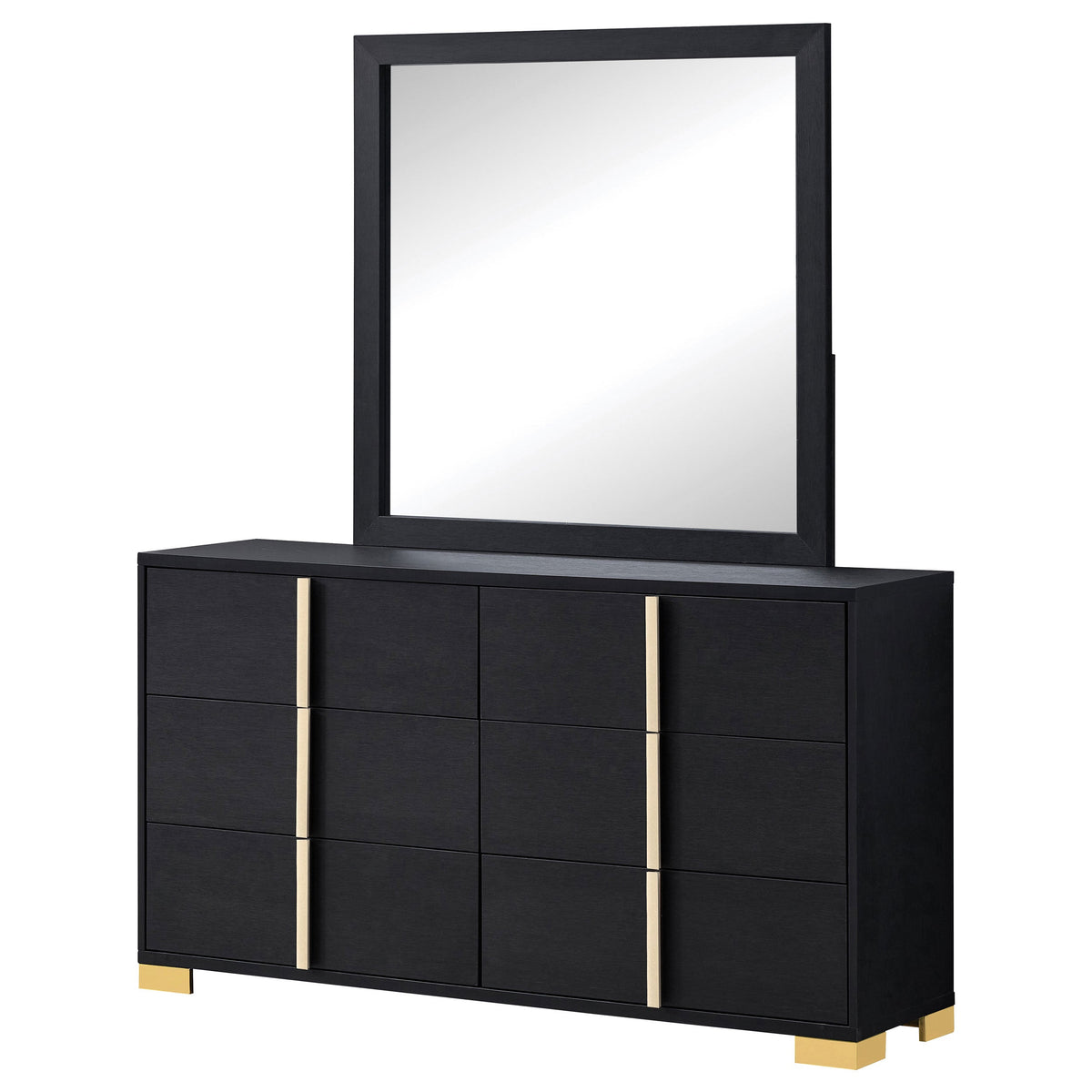 Marceline 6-drawer Dresser Black