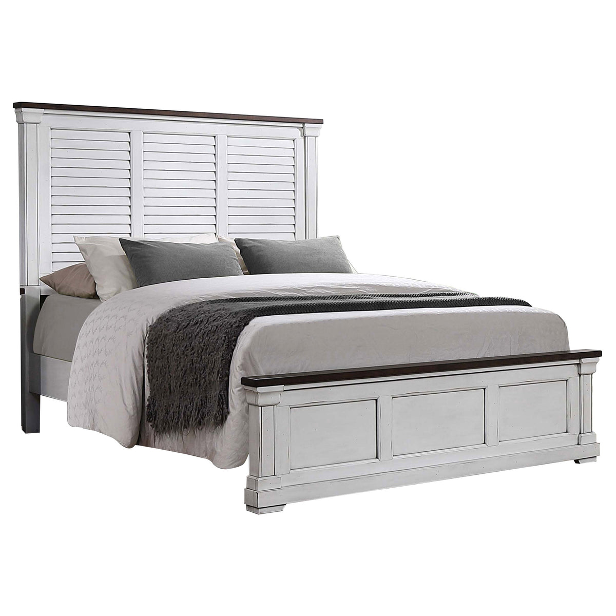 Hillcrest   Bedroom Set Distressed White