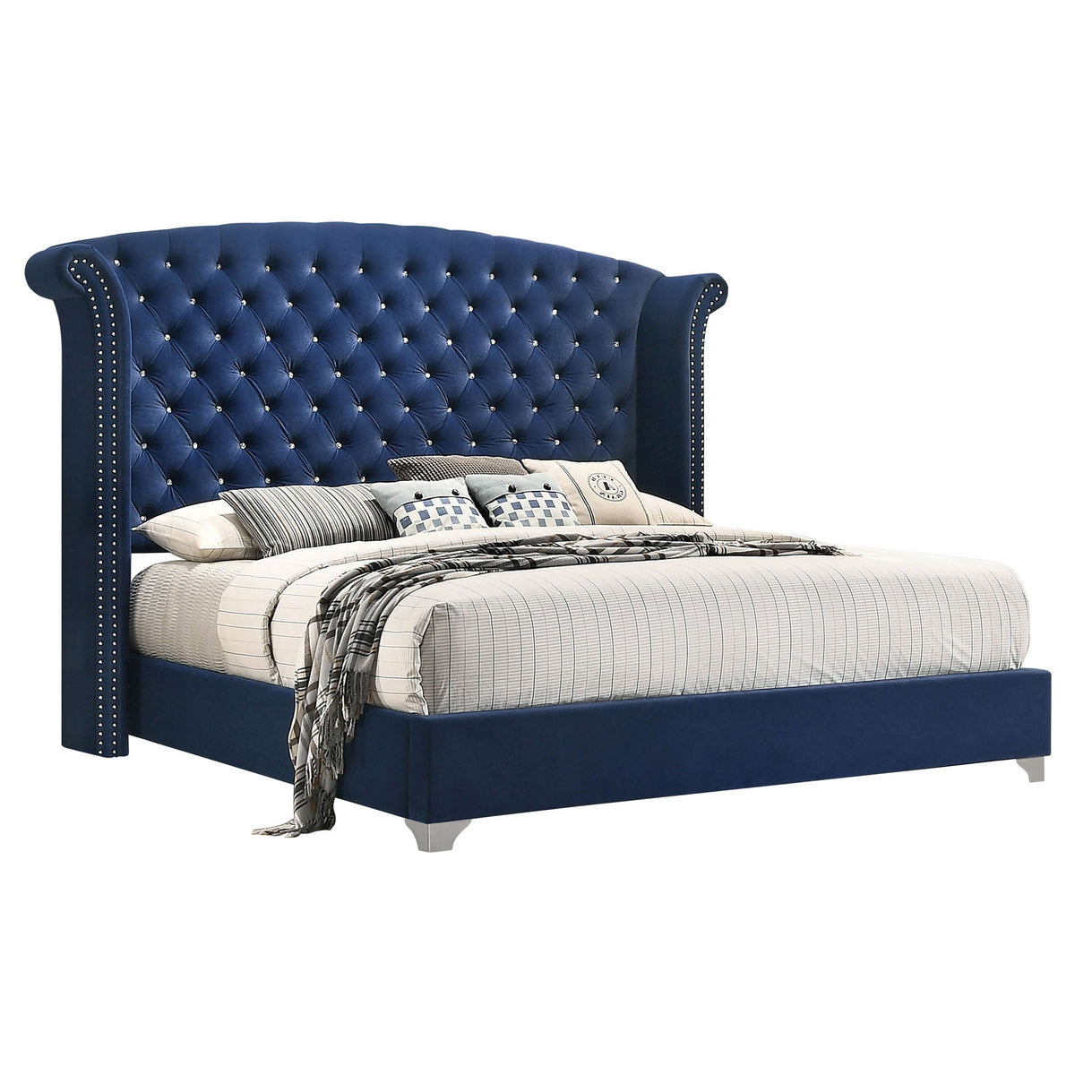 Melody  California King Bedroom Set Grey