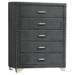 Melody  California King Bedroom Set Grey