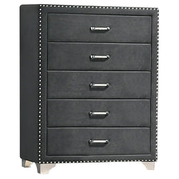 Melody  California King Bedroom Set Grey