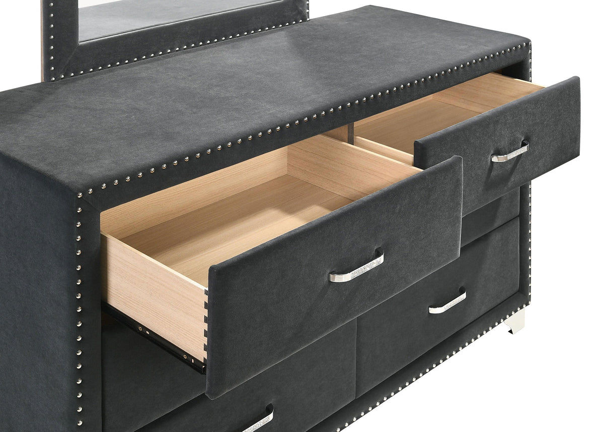 Melody  California King Bedroom Set Grey