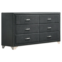 Melody  California King Bedroom Set Grey