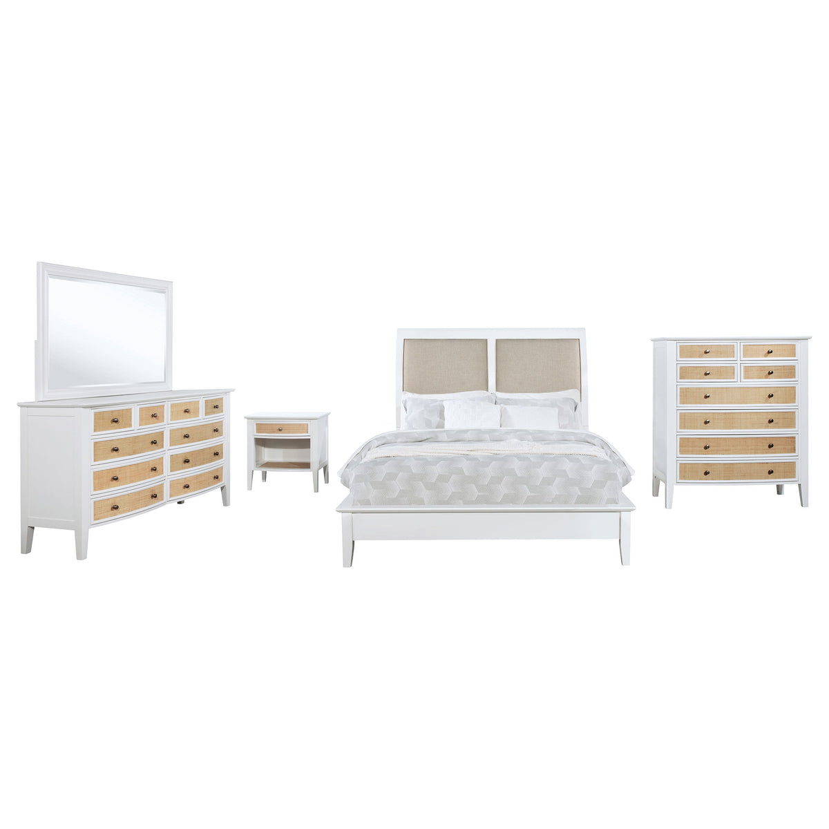 Bexhill  California King Bedroom Set White
