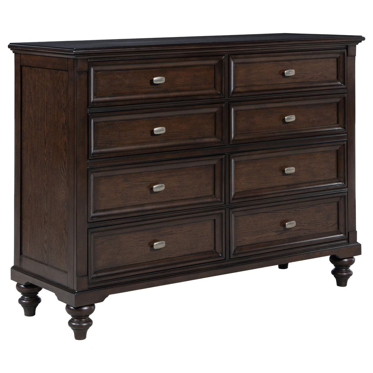 Andover 8-drawer Dresser and Mirror Dark Oak