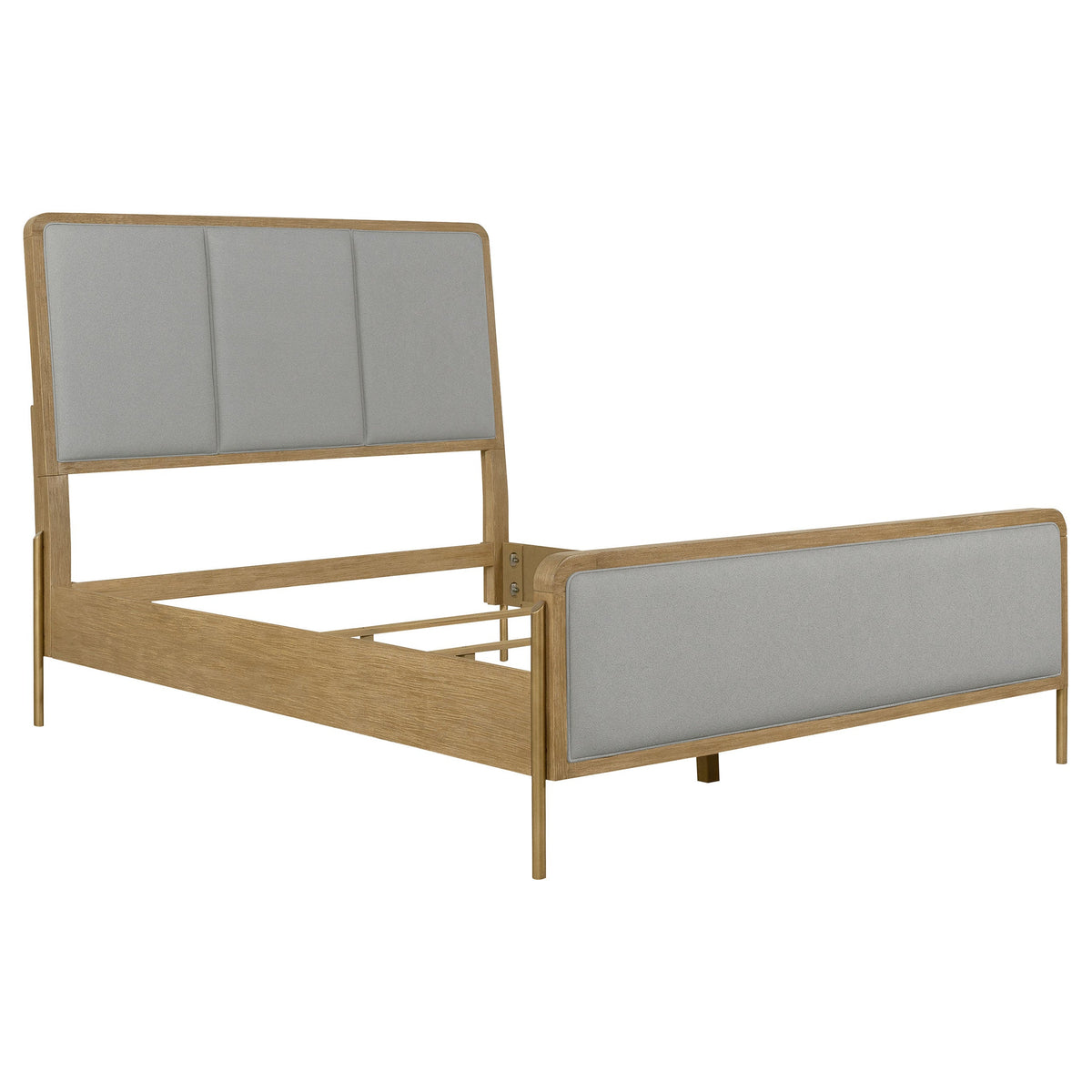 Arini RattanPanel Bed Sand Wash and Natural