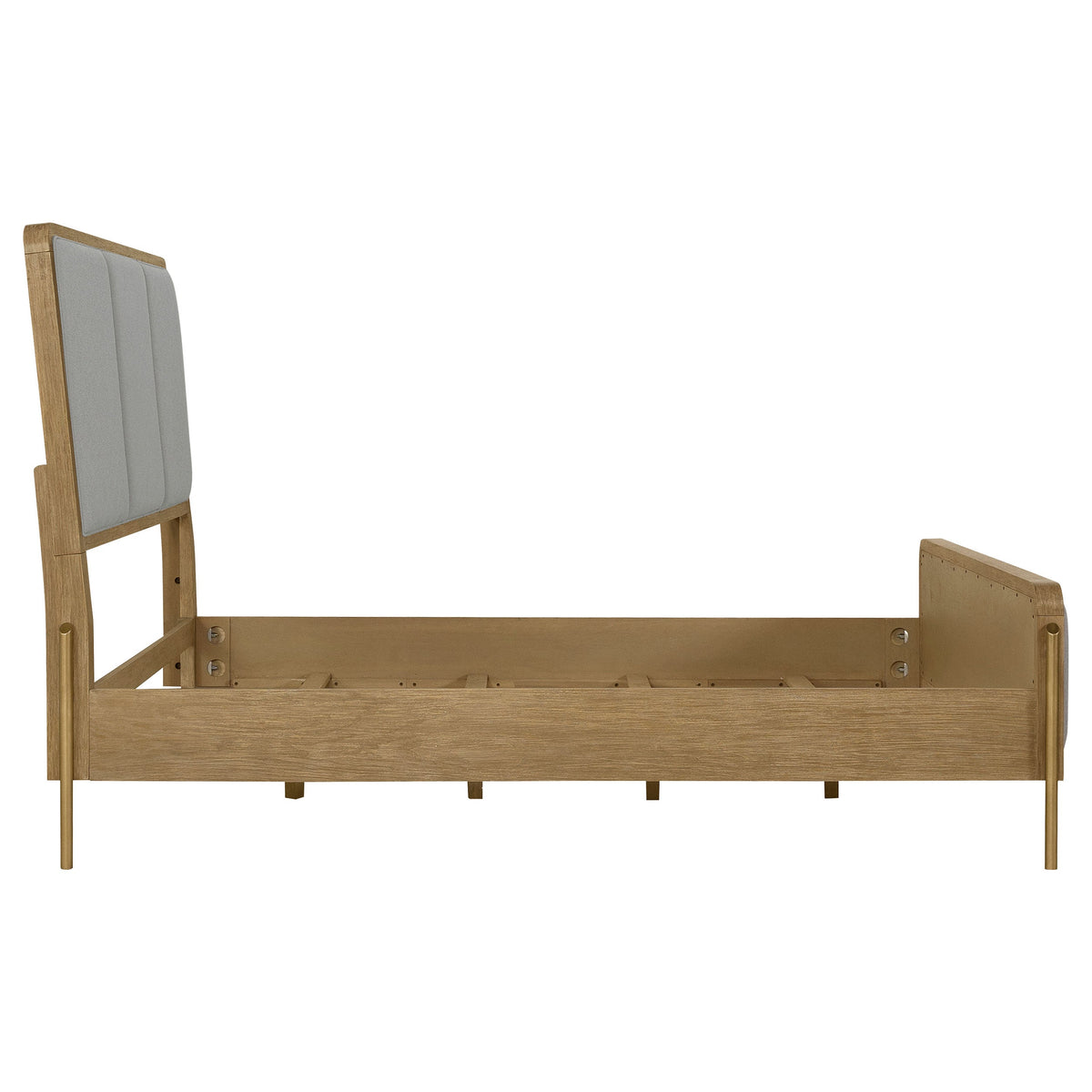 Arini RattanPanel Bed Sand Wash and Natural