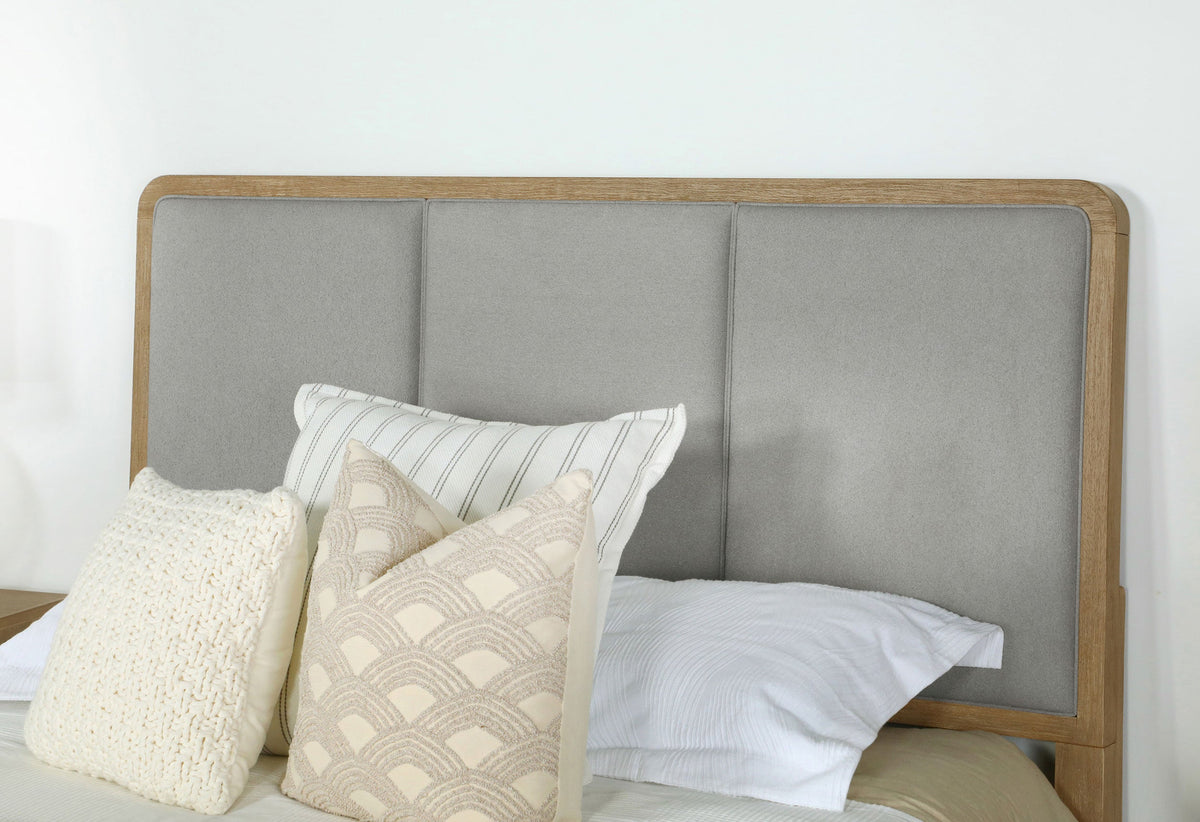 Arini RattanPanel Bed Sand Wash and Natural