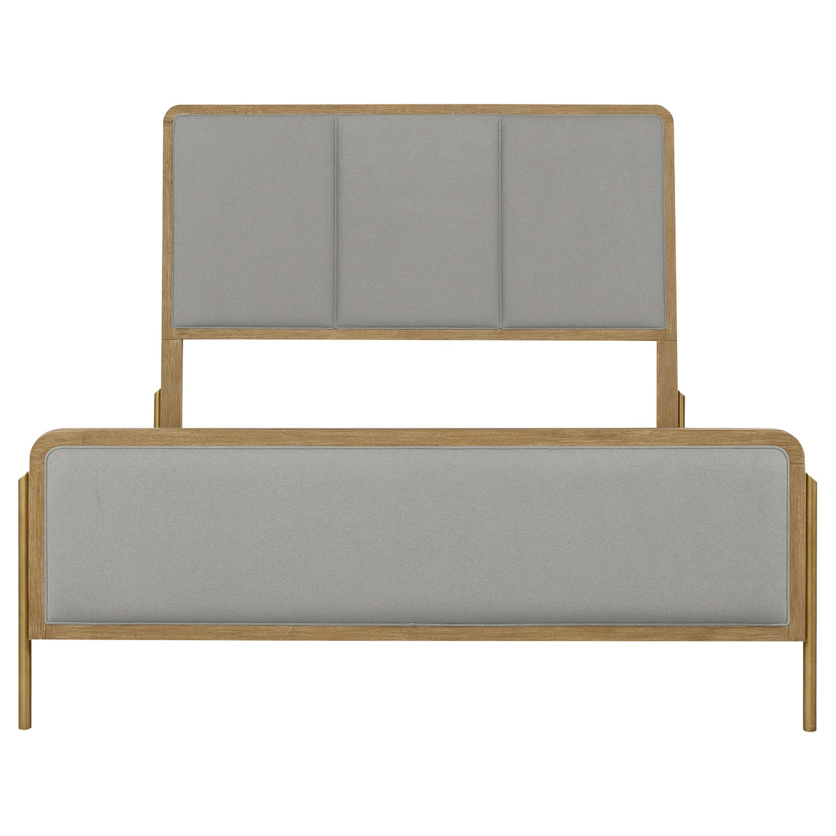 Arini RattanPanel Bed Sand Wash and Natural