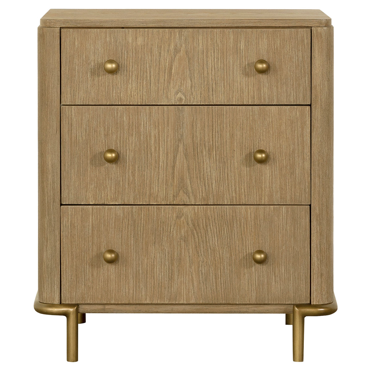 Arini 3-drawer Nightstand Black