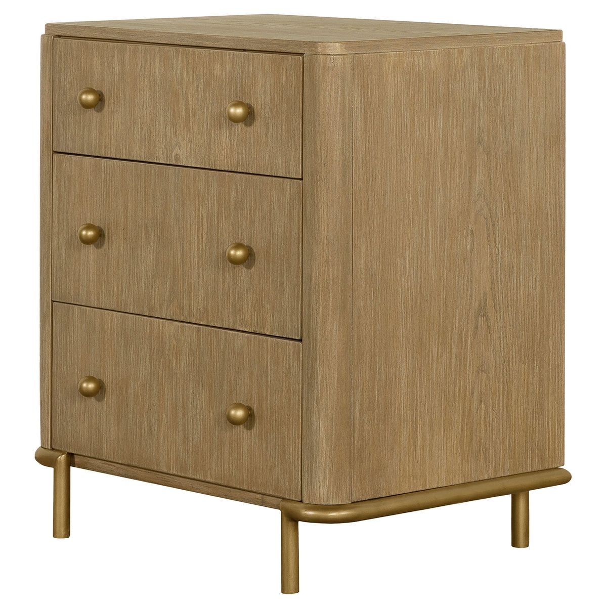 Arini 3-drawer Nightstand Black