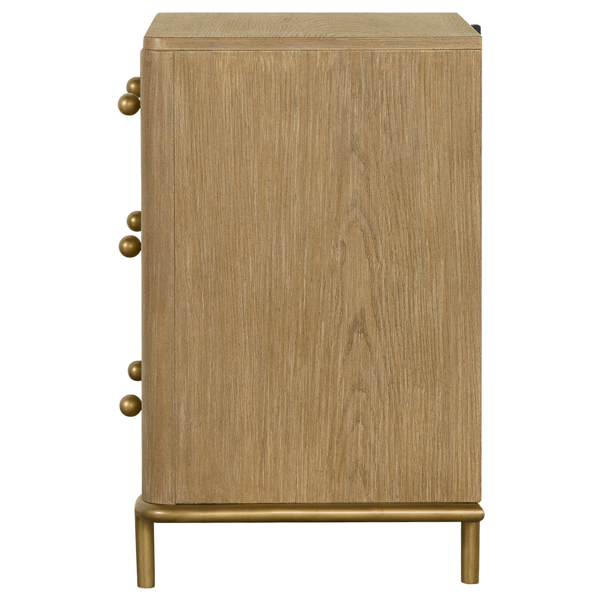 Arini 3-drawer Nightstand Black