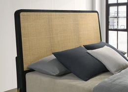 Arini RattanPanel Bed Sand Wash and Natural