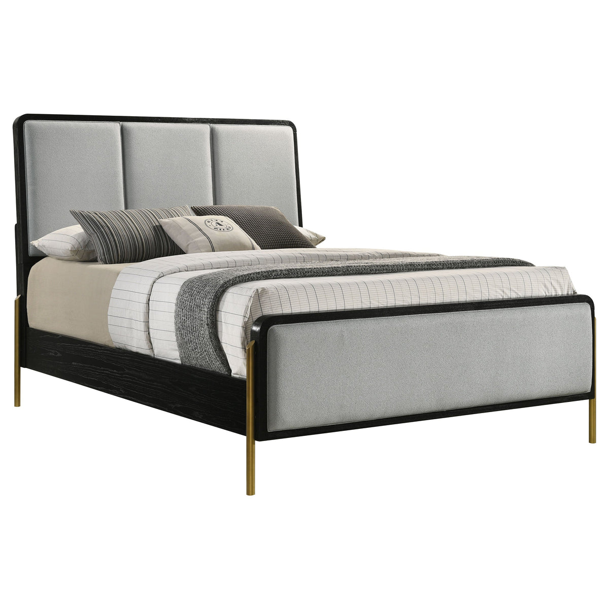 Arini RattanPanel Bed Sand Wash and Natural
