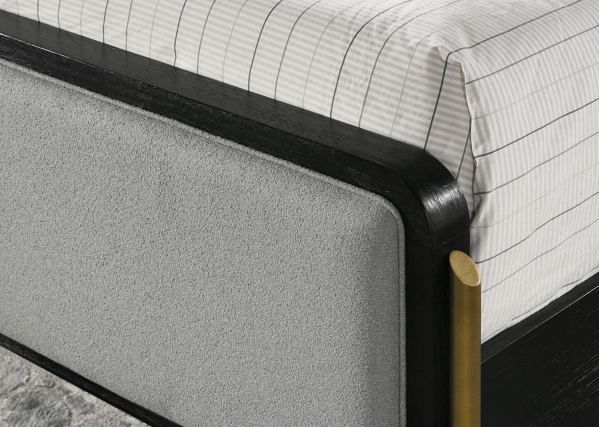 Arini RattanPanel Bed Sand Wash and Natural