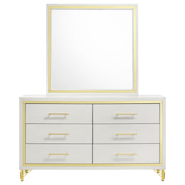 Lucia 6-drawer Dresser Cabinet White