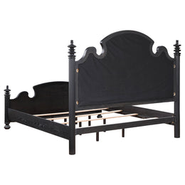 Celina Wood  Poster Bed Black