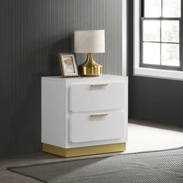 Caraway 2-drawer Nightstand Black
