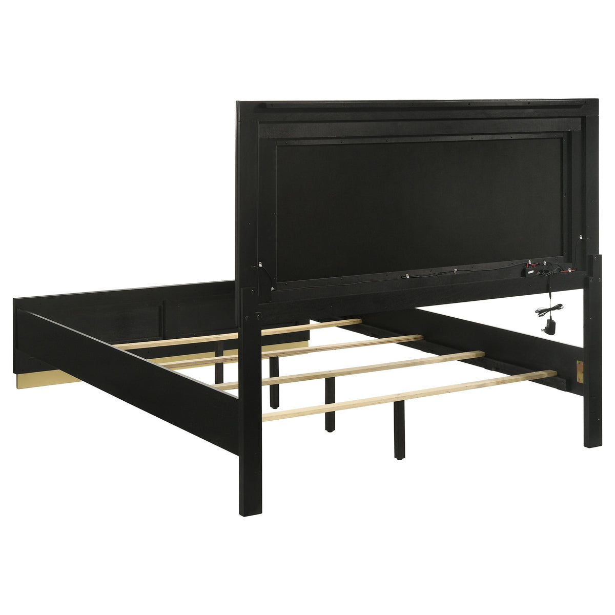 Camille Upholstered California King Panel Bed Grey