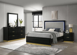 Caraway  California King Bedroom Set Black