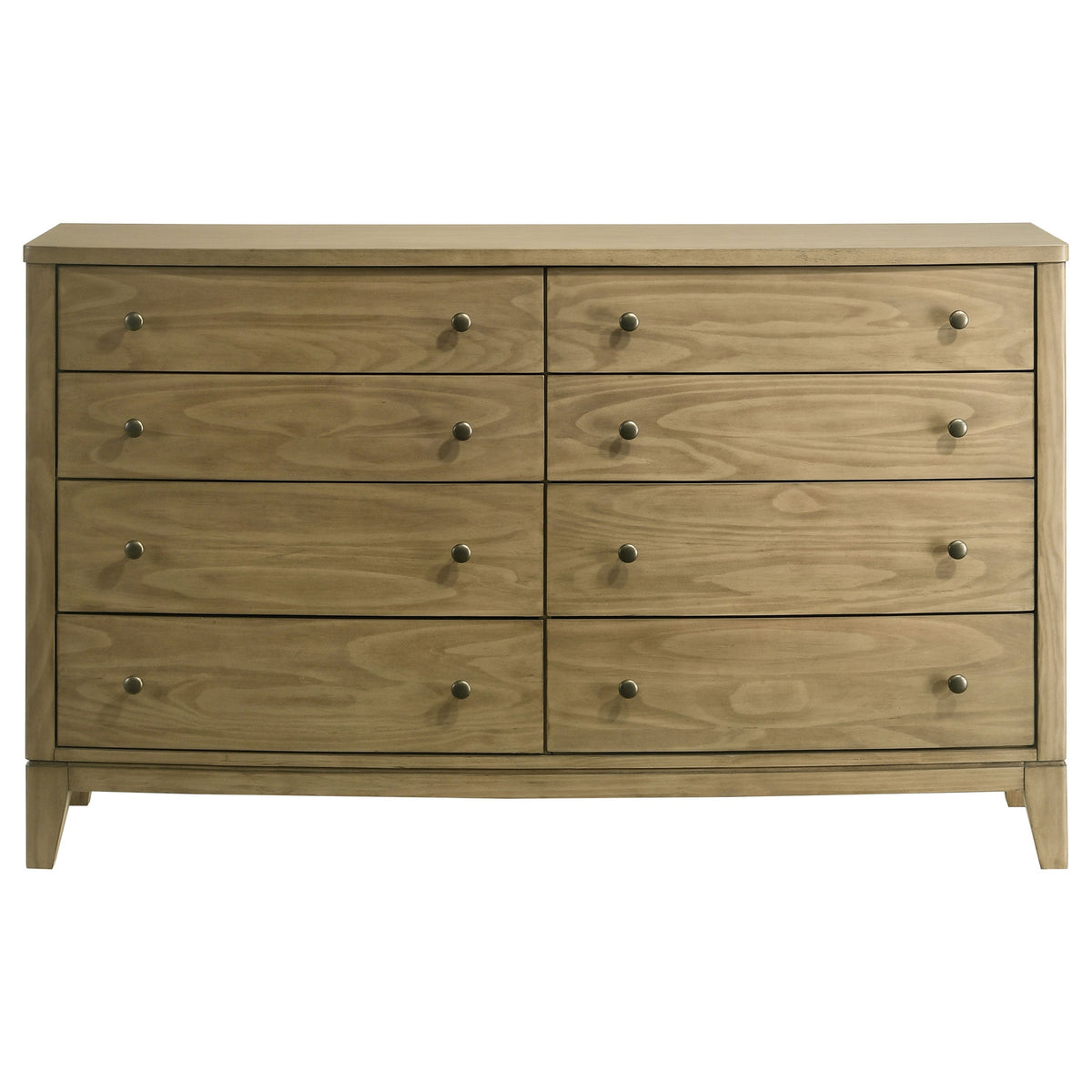 Granada 8-drawer Dresser and Mirror Natural Pine