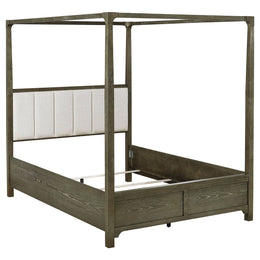 Gran Park California King Four Poster Canopy Bed Dark Cocoa
