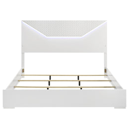 Hyland  Panel Bed LED Headboard Natural
